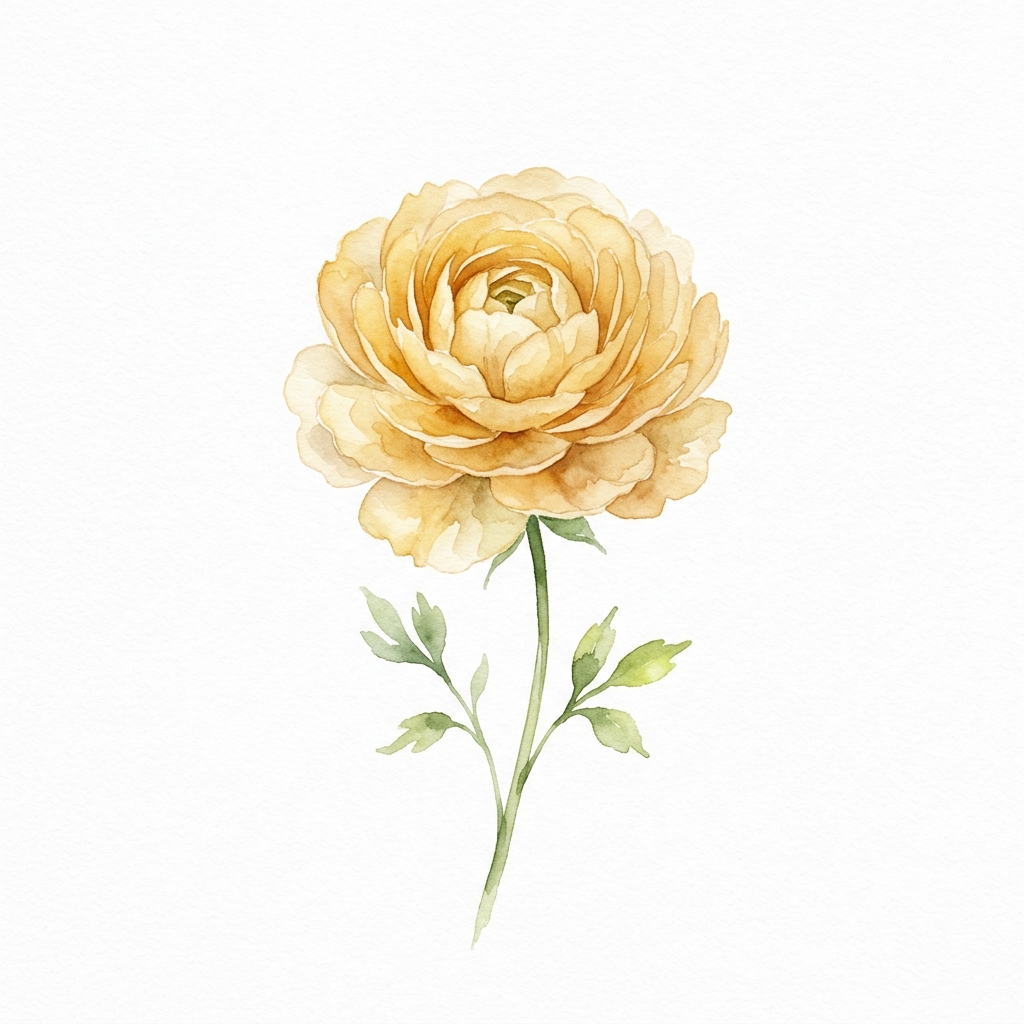 Watercolor flower